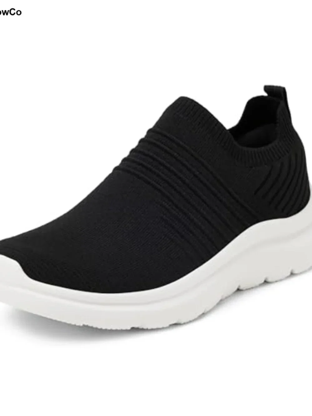 Slip-On Lightweight Knit Walking Shoes with Memory Foam Insole